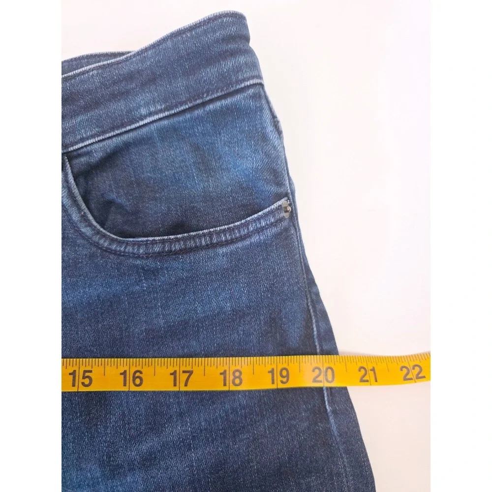 BOSS Hugo Boss‎ Responsible Stretch Jeans Dark Wash Straight Leg Denim Blue
